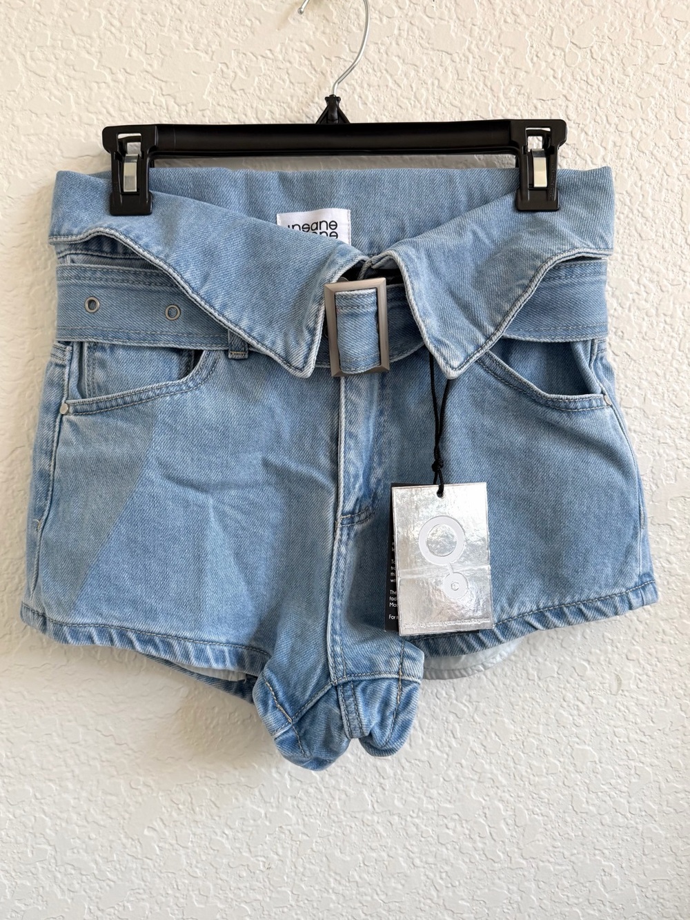 Insane Gene High Rise Self Belted Flap Waist‎ Shorts Size Small NWT S
